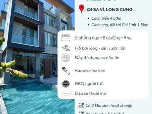 Villa C4 Ba Vì 8pn 8bed 9wc 7wc