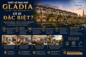 Thiết kế nhà phố Gladia by the Waters có gì đặc biệt?